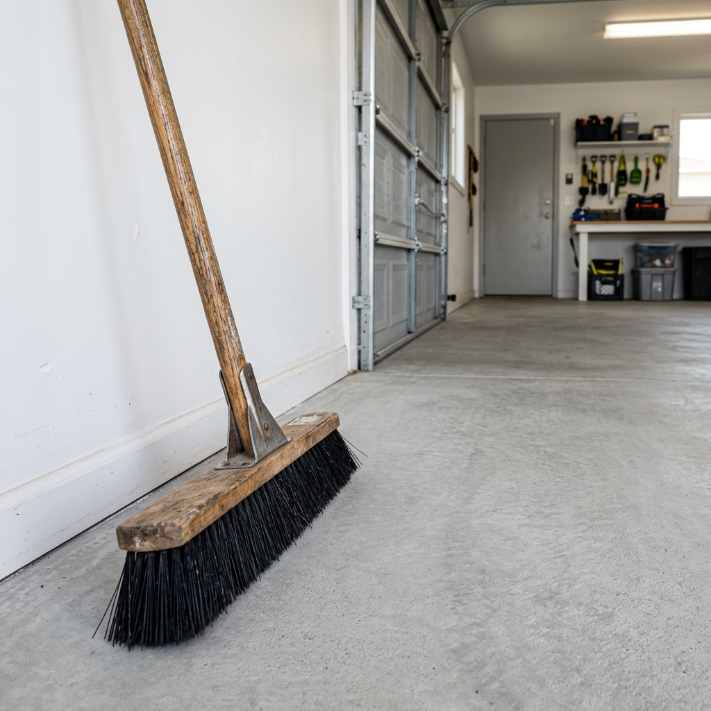 Spotless Garage Swept Floor
