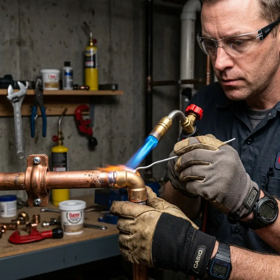 Emergency Burst Copper Pipe Soldering